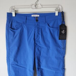 NWT $248 ANATOMIE Blue Luisa Pants Size Small Golf Travel Casual